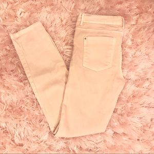 Blush Pink Skinny Jeans